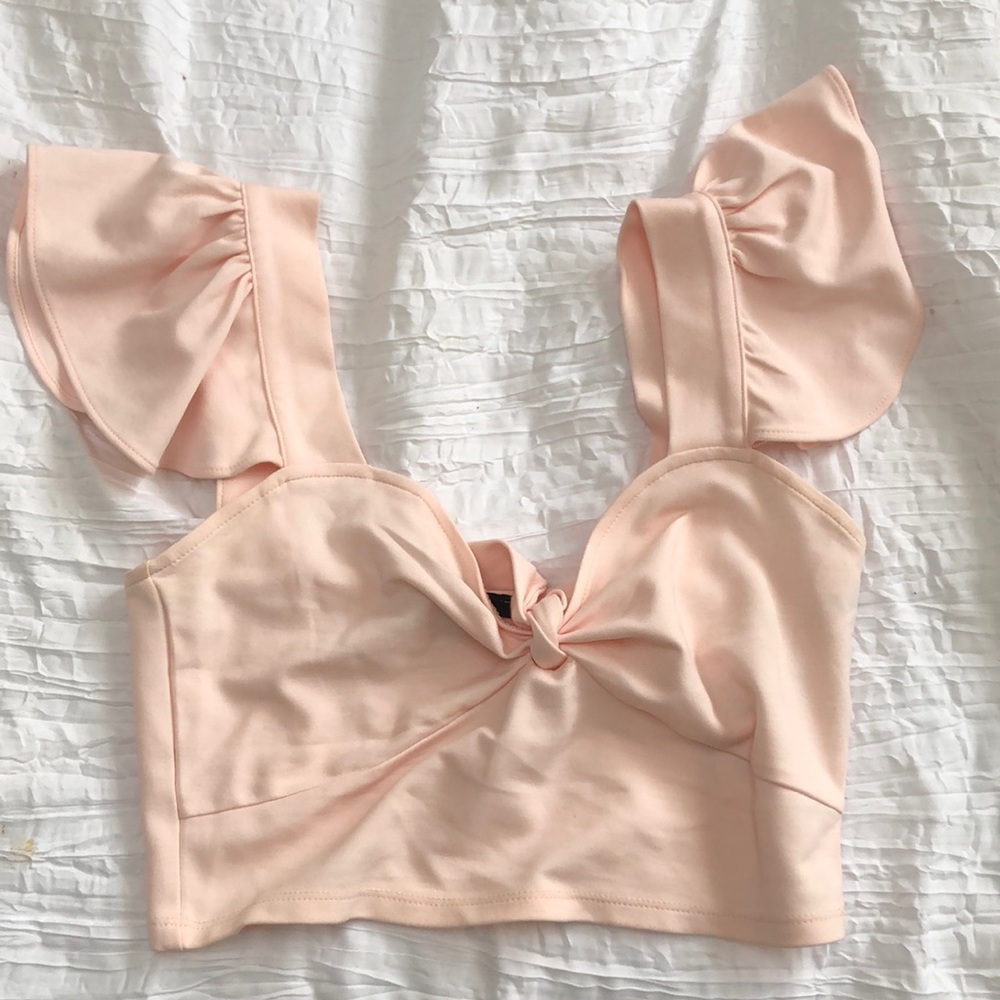 Forever 21 tie front crop top